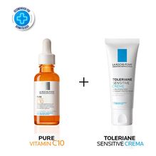 Combo La Roche Posay Serum C10 + Toleriane Sensitive 40ml
