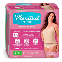 Plenitud Femme Pants Bombachas Ropa Interior P/m 8 Unidades