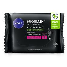 Toallitas desmaquillantes NIVEA MicellAir Expert a prueba de agua x 20 unidades