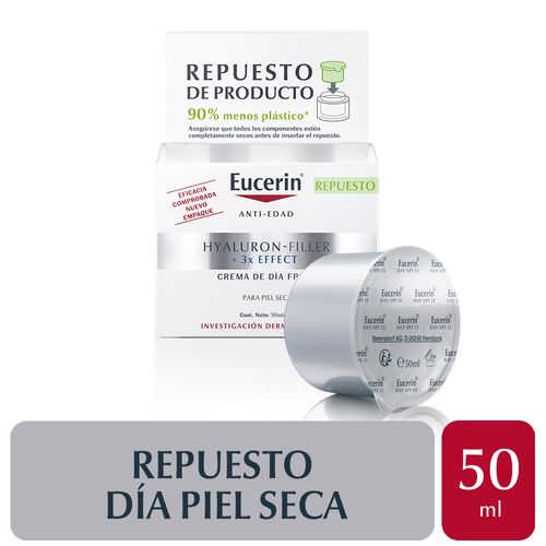 Eucerin Hyaluron-filler Refill Crema De Día Fps 15 50ml
