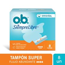 Ob Tampones Original Super X 8 Unidades