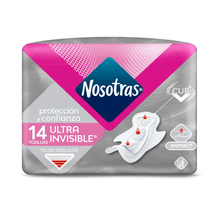 Nosotras Toalla Femenina Ultrainvisible Rapisec 14 Unidades