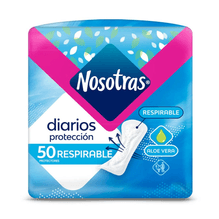 Nosotras Respirable Protectores Diarios 50 Unidades