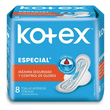 Kotex Toalla Especial Con Alas 8 Unidades