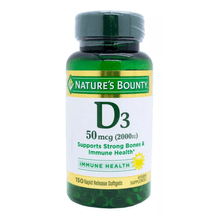 Natures Bounty Vitamina D3 50mcg Suplemento 150 Capsulas