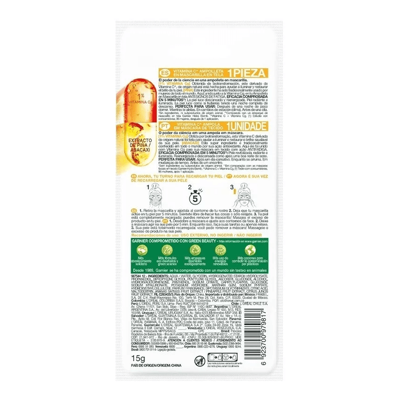 Garnier-Skinactive-Mascarilla-De-Tela-Vitamina-C-Anana-15g