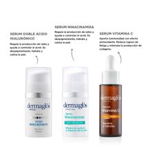 Kit Dermaglós Serum Acido Hialuronico Vitamina C Niacinamida