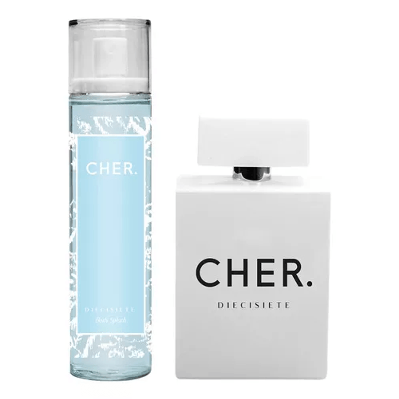 Cher-Diecisiete-Set-Perfume-Mujer-100ml-Edp---Body-Splash