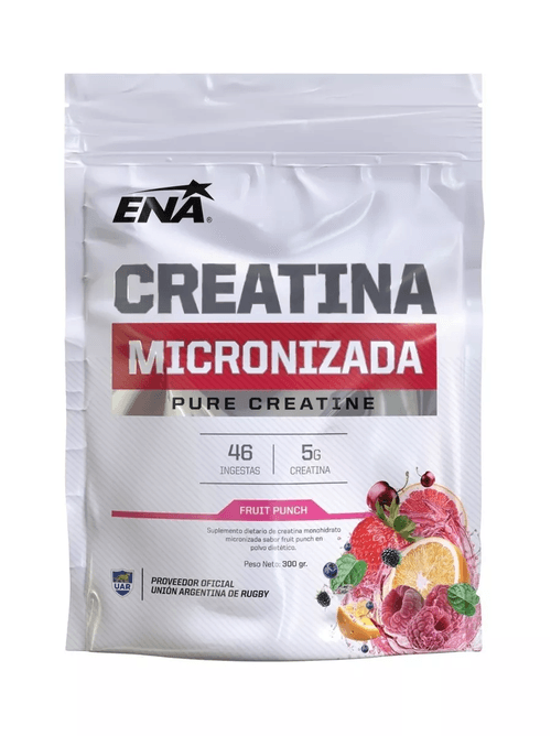 Ena Sport Creatina Micronizada 300g Polvo Doypack Fruit Punch