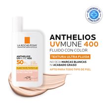 Protector solar ANTHELIOS UV MUNE 400 FLUIDO INVISIBLE COLOR  La Roche-Posay