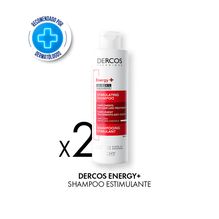 Combo Vichy Dercos Shampoo Energy Anticaida Del Cabello 200ml X2un