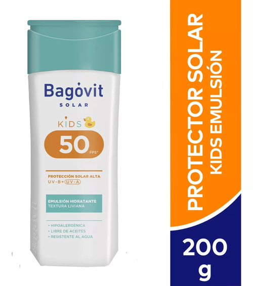 Bagovit Kids Protector Solar Emulsion Hidratante Fps50 200ml