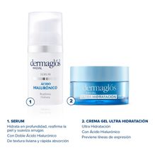 Kit Facial Dermaglós Serum + Crema Gel Ultra Hidratacion