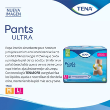 Ropa Interior Tena Pants Ultra Talle Large 16 Unidades