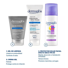 Kit Facial Dermaglós Hombres Rutina Express De Día
