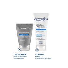 Kit Dermaglós Hombres Rutina Facial Limpieza + Hidratación
