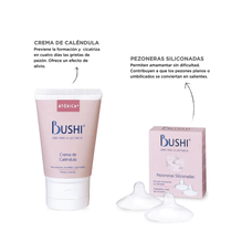 Kit Bushi Para Madres Crema 50g Y Pezoneras X2