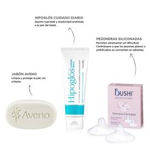 Kit Crema Hipoglós + Jabón Aveno + Pezoneras Bushi