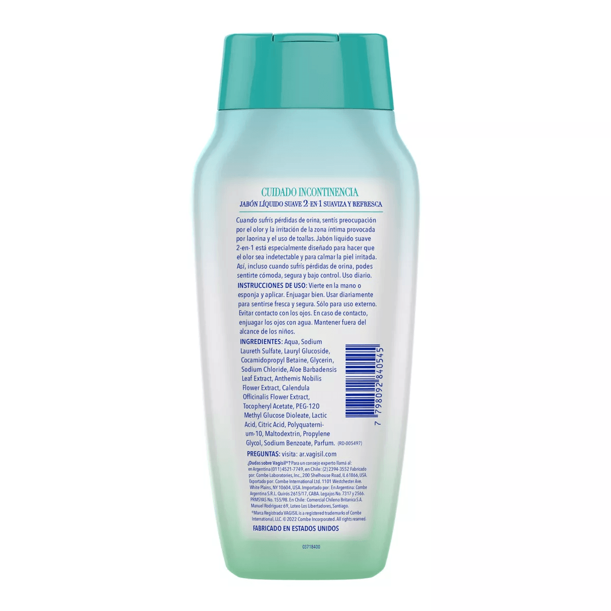 Vagisil Farmaplus Jabón Líquido Cuidado Incontinencia Intimo 354ml
