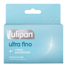 Tulipán Preservativos De Látex Ultra Finos Lubricante X12