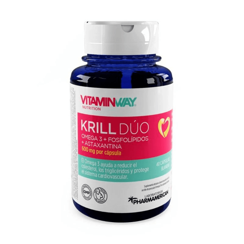 Vitamin Way Farmaplus Krill Dúo Omega 3 Colesterol Suplemento Dietario 40 Cápsulas FarmaPlus