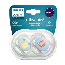 Avent Chupete Ultra Air 0-6m Recien Nacido Set X2 Unidades