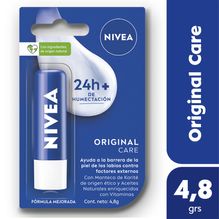 Protector labial humectante NIVEA Essential Original Care para todo tipo de piel x 4,8 grs