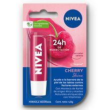 Protector labial humectante NIVEA Cherry Shine para todo tipo de piel x 4,8 grs