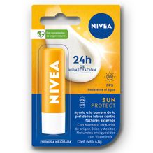 Protector solar labial humectante NIVEA Sun Protect FPS 30 para todo tipo de piel x 4,8 grs