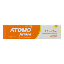 Atomo Árnica Con Aloe Vera Gel Para Masajes Pomo 30 G