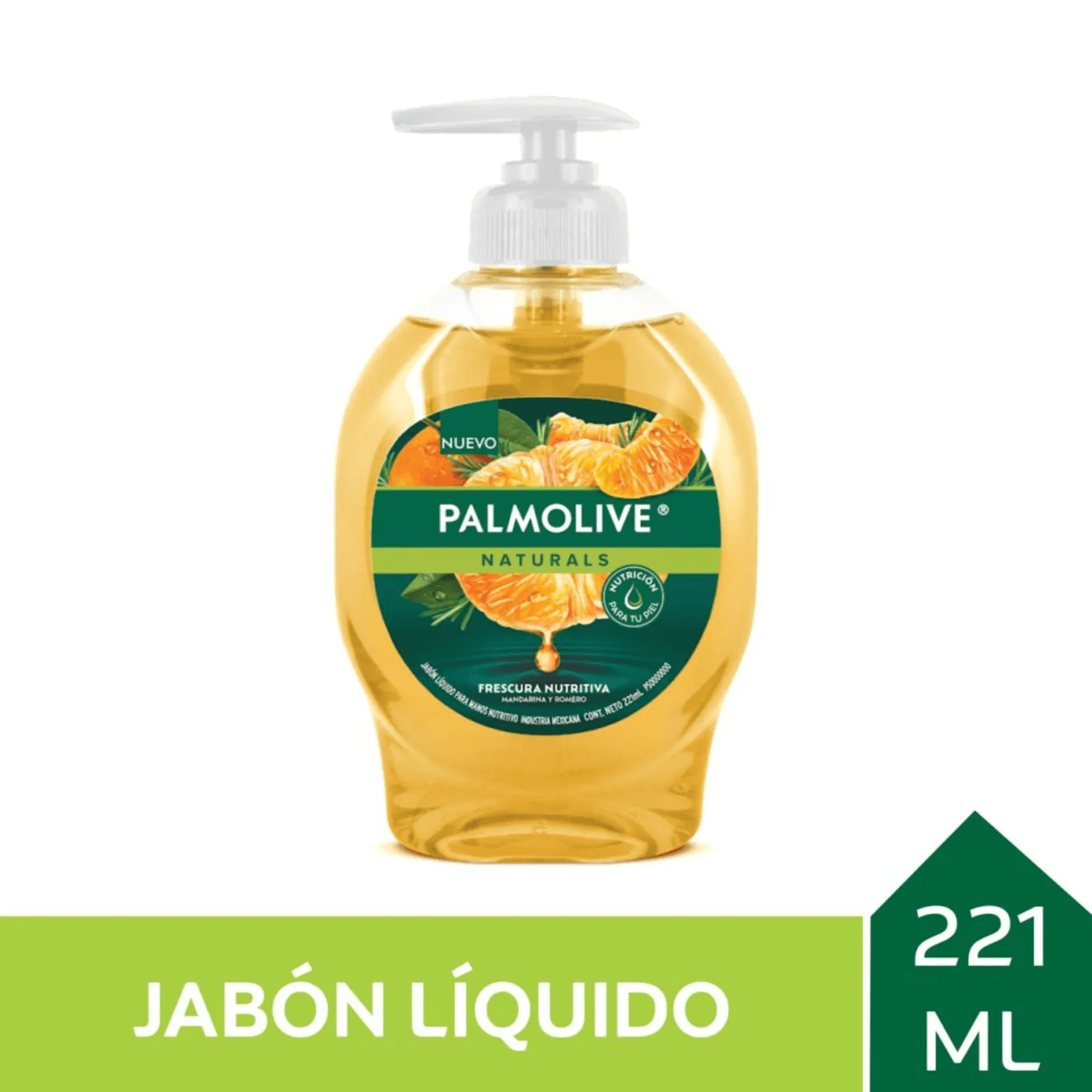 Palmolive Farmaplus Jabón Líquido Para Manos Naturals Mandarina 221ml Farmaplus 5890