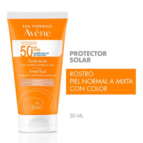 Avene Protector Solar Fluido Triasorb Spf 50+ Con Color 50ml