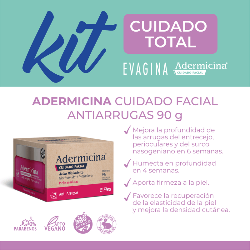 Kit-Cuidado-Total-Evagina-Gel-Lubricante---Adermicina-Antiarrugas