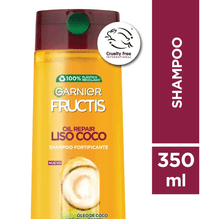 Garnier Fructis Shampoo Oil Repair Liso Coco Fortificante 350ml
