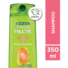 Garnier Fructis Hydra Liss Shampoo Oleo Argan Keratina 350ml
