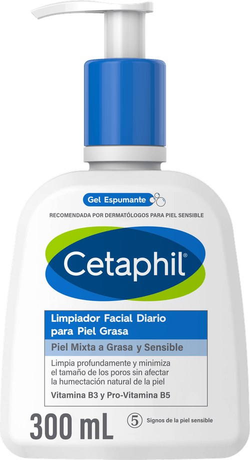 Cetaphil Jabón Liquido Limpieza Facial Para Piel Grasa 300ml