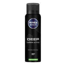 Desodorante antitranspirante NIVEA MEN Deep Original Carbon Activo Sin Siliconas x 150 ml