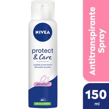 Desodorante antitranspirante femenino NIVEA Protect & Care Sin Siliconas x 150 ml