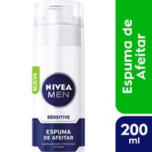 Espuma de afeitar NIVEA MEN Sensitive para piel sensible x 200 ml