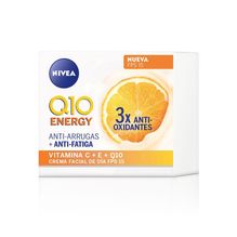Crema facial antiarrugas NIVEA Q10 Energy + Vitamina C y E FPS 15 x 50 ml