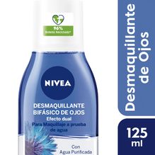 Desmaquillante bifásico de ojos NIVEA Efecto Dual para piel sensible x 125 ml