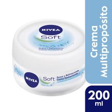 Crema hidratante intensiva NIVEA Soft para todo tipo de piel x 200 ml