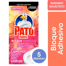Pato Floral Bloque Limpiador Adhesivo Inodoro 3 Unidades