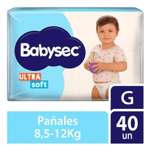 Babysec Pañales Descartables Ultra Soft Grande 40 Unidades