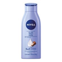 Crema corporal NIVEA Soft Milk 5 en 1 Suavidad y Humectación profunda Piel seca x 400 ml