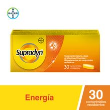 Suplemento dietario Supradyn, con vitaminas, minerales y oligoelementos.