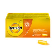 Supradyn Suplemento Dietario a base de Vitaminas, Minerales y Oligoelementos x 60 Comprimidos Recubiertos