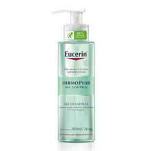 Gel limpiador diario Eucerin DermoPURE Oil Control Piel grasa y/o Imperfecciones x 200 ml