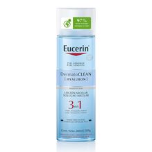 Loción micelar limpiadora 3 en 1 Eucerin DermatoCLEAN con Ácido Hialurónico Piel sensible x 200 ml