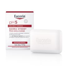 Barra limpiadora Syndet pH5 Eucerin para piel seca y sensible x 100 gr